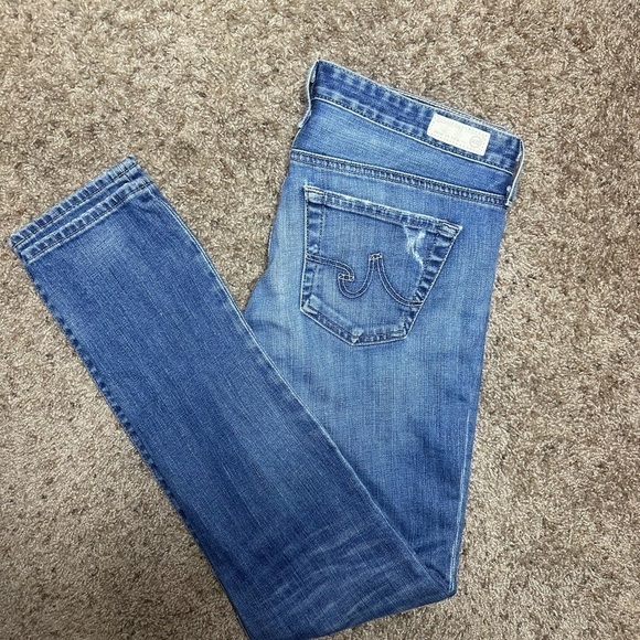 Stilt cigarette leg by AG distressed jeans size 29R - Picture 3 of 4